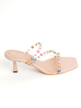 Delco Crystal Charm Heels