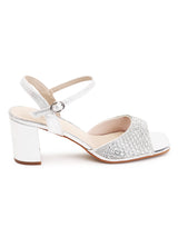 Delco Sparkle Glam Block Heel Sandals