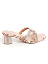 Delco Glitter Glow Block Heels