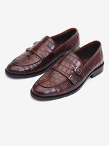 Delco Mens Elegant Crocodile Moccasin