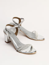 Elegant 3-Inch Block Heel Evening Sandals