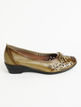 Delco Leather Wedge Belly