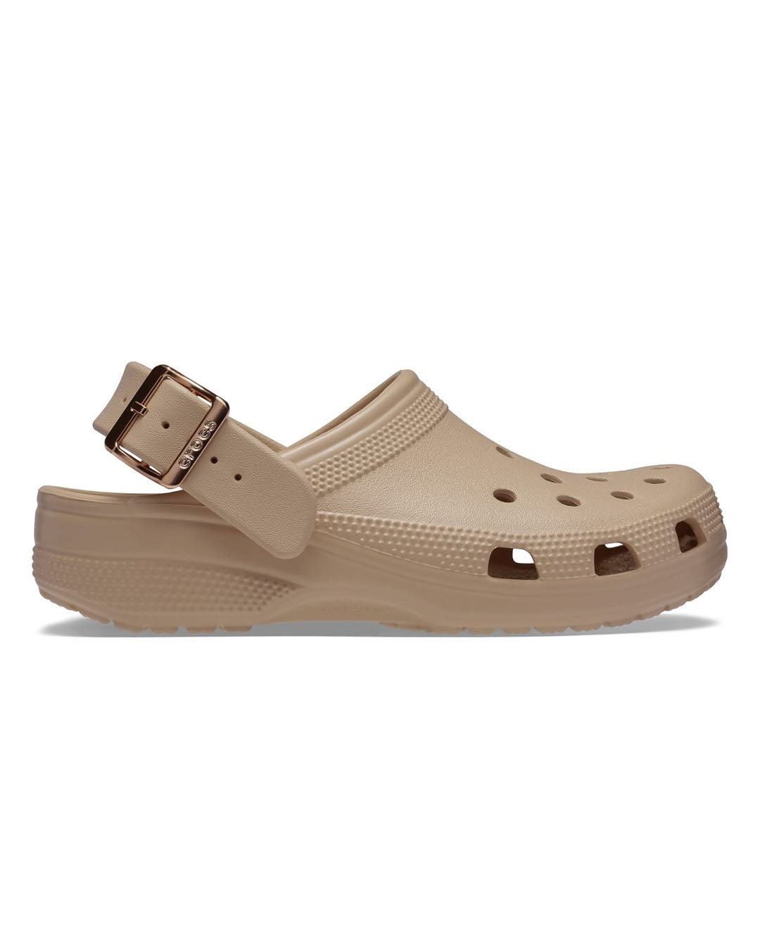 Classic Metallic Buckle Clog