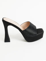 Delco Cone Heel Party Glam Slip-On