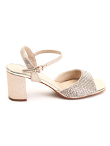 Delco Sparkle Glam Block Heel Sandals