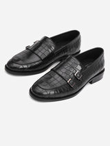 Delco Mens Elegant Crocodile Moccasin