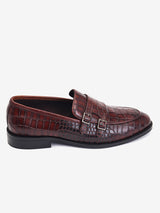 Delco Mens Elegant Crocodile Moccasin
