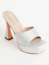 Delco Cone Heel Party Glam Slip-On