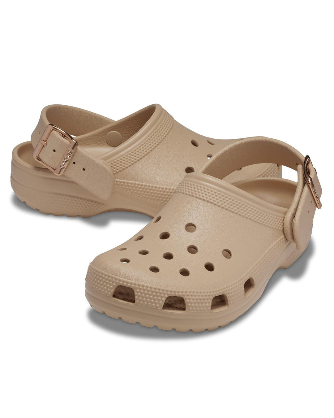 Classic Metallic Buckle Clog