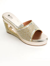 Delco Glitter Platform Heels