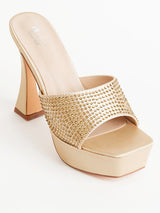 Delco Cone Heel Party Glam Slip-On