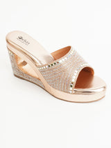 Delco Glitter Platform Heels
