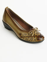 Delco Leather Wedge Belly