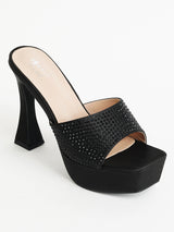 Delco Cone Heel Party Glam Slip-On