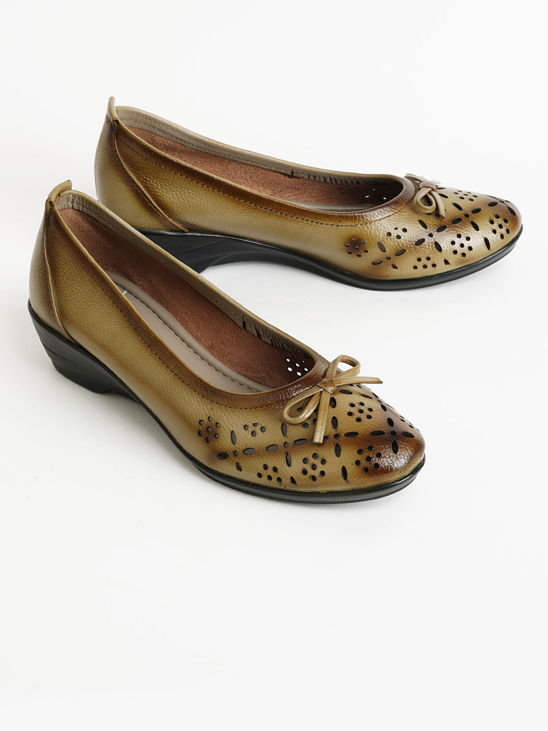 Delco Leather Wedge Belly