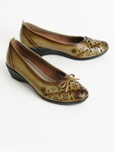 Delco Leather Wedge Belly