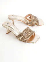 Delco GlitterGlow Kitten Heels