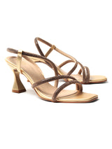 Stunning Pull-On Kitten Heel Sandals: