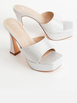 Delco Cone Heel Party Glam Slip-On