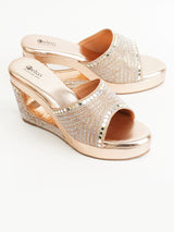 Delco Glitter Platform Heels