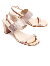 Delco Jewel Chic Block Heel Pumps