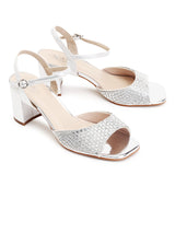 Delco Sparkle Glam Block Heel Sandals