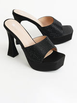 Delco Cone Heel Party Glam Slip-On