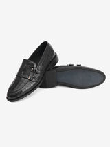 Delco Mens Elegant Crocodile Moccasin