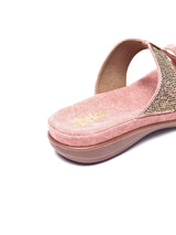 Starlight Stroll: Delco Suede Fancy Chappal
