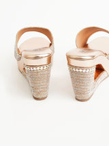 Delco Glitter Platform Heels