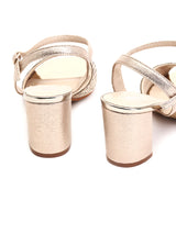 Delco Sparkle Glam Block Heel Sandals