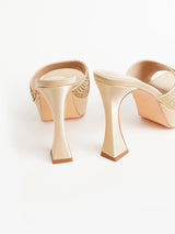 Delco Cone Heel Party Glam Slip-On