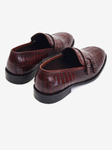 Delco Mens Elegant Crocodile Moccasin