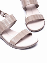 Elevated Ease: Delco's Platform Sandals