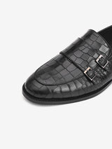 Delco Mens Elegant Crocodile Moccasin