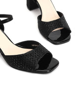 Delco Sparkle Glam Block Heel Sandals