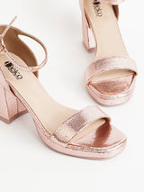 Delco Fancy Block Heel Sandals