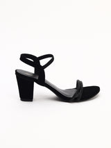Elegant 3-Inch Block Heel Evening Sandals