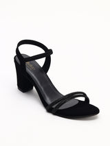 Elegant 3-Inch Block Heel Evening Sandals