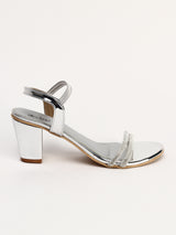 Elegant 3-Inch Block Heel Evening Sandals