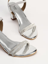 Elegant 3-Inch Block Heel Evening Sandals