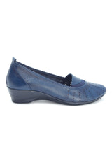 Delco Wedge Heel Leather Belly