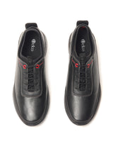 Delco Men's Black Solid Derby