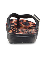 Crocs Ladies Classic Crocs Animal Remix Flip