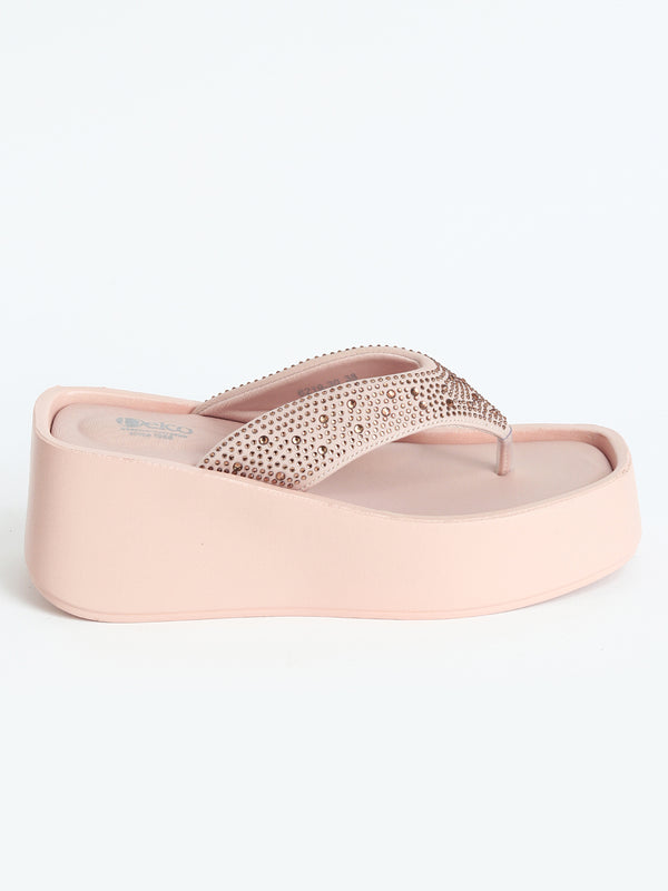 Delco Chic Platform Slip-On Chappals