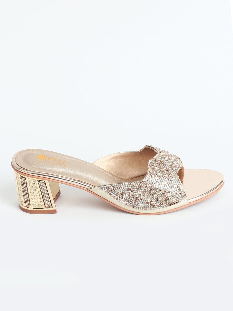 Muse Fancy Block Heel Slip-Ons