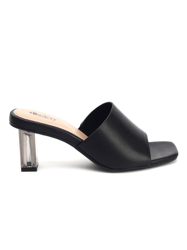 Muse of Style Block Heel Slip-Ons