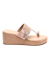 Elegant Beaded Platform Chappals