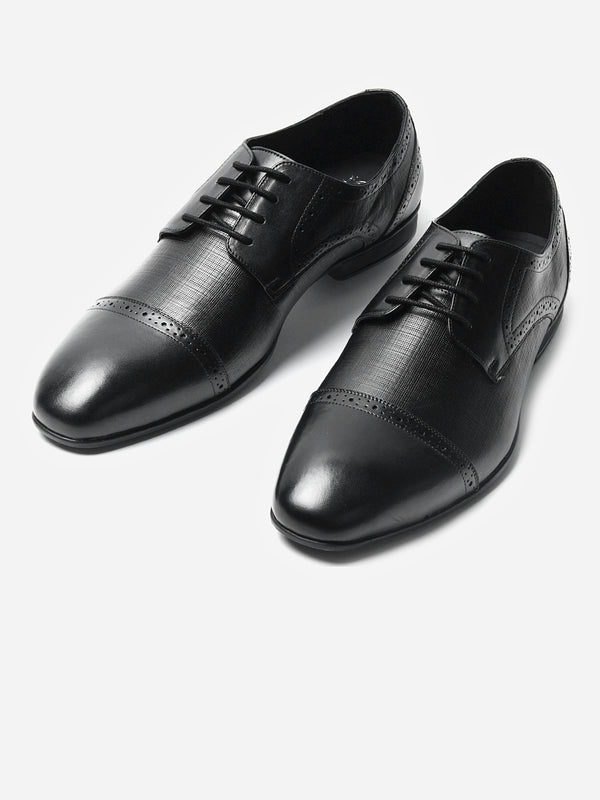 Signature Derby Leather Lace-Up Shoes