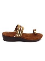 Comfort Beaded Flat Chappals